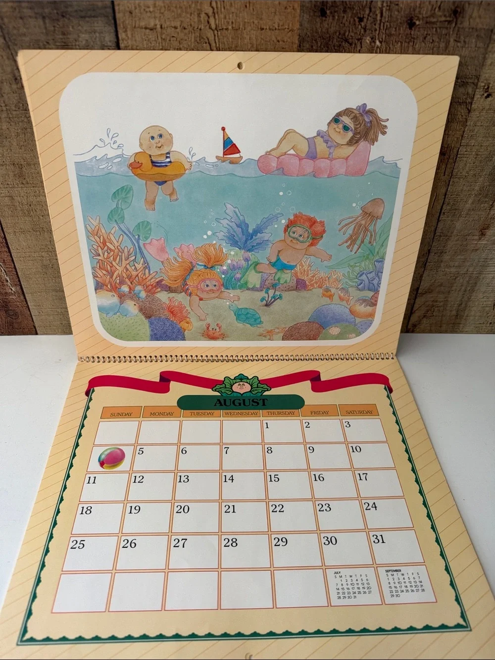 Vintage 1985 Cabbage Patch Kids 12-Month Calendar